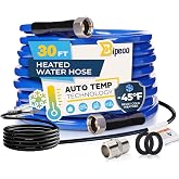 30FT Heated Water Hose for Rv,Heated Water Hose Antifreeze to -45°F,Great Rv Accessories for Campers,Livestock,Agriculture,Le