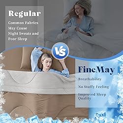 FineMay Cooling Comforter Twin Size, Double-Sided