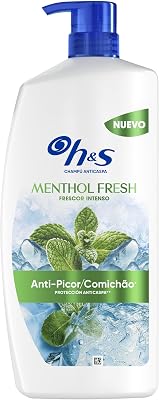 H&S Menthol Fresh Champú Anticaspa Anti-picor, Efecto Refrescante, 1L
