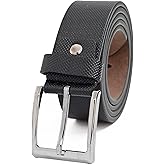 Eagle Epic Mens Belts Leather Casual Belts for Men, Men's Dress Black Belt Work Belt for Jeans, Gift for Men