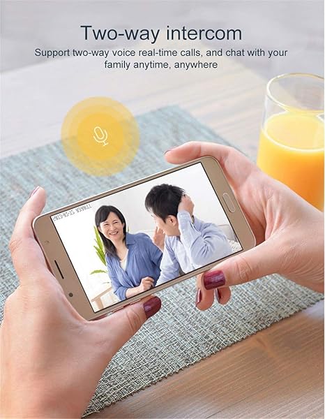 JUZEN berwachungskamera WiFi Drahtlose Fernberwachung HD Nachtsicht Smart Home Innenmonitor