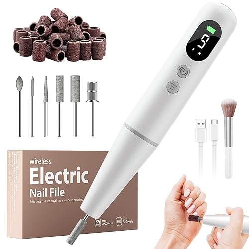 Electric Nail File, Nail Drill, Electric Nail Drill, Nail Files 20000 RPM , 2025 New Nail File Electric