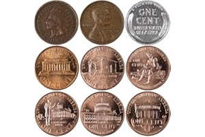 PROFILE COINS & COLLECTIBLES 150 Years of Penny Designs Indian and Lincoln Cent 9 Coin Set