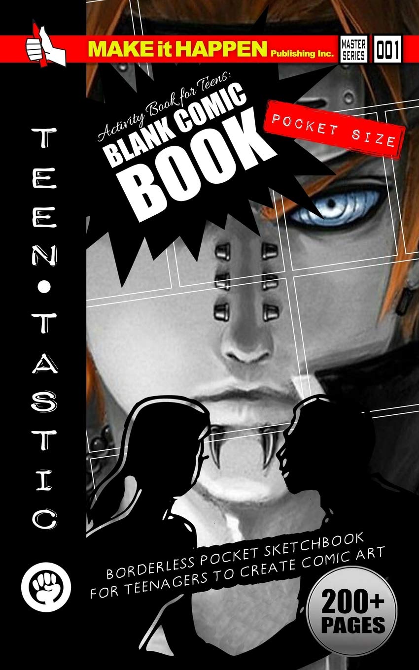 Activity Book For Teens Blank Comic Book Borderless Pocket