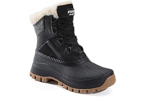 KOLILI Women's Winter Snow Boots Waterproof Warm Duck Boots Outdoor