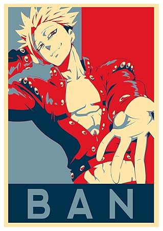 Poster Seven Deadly Sins Propaganda Ban A3 42x30 Cm Amazon