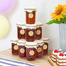 ComSaf Small Mason Jars 8 oz, 24Pcs Regular Mouth