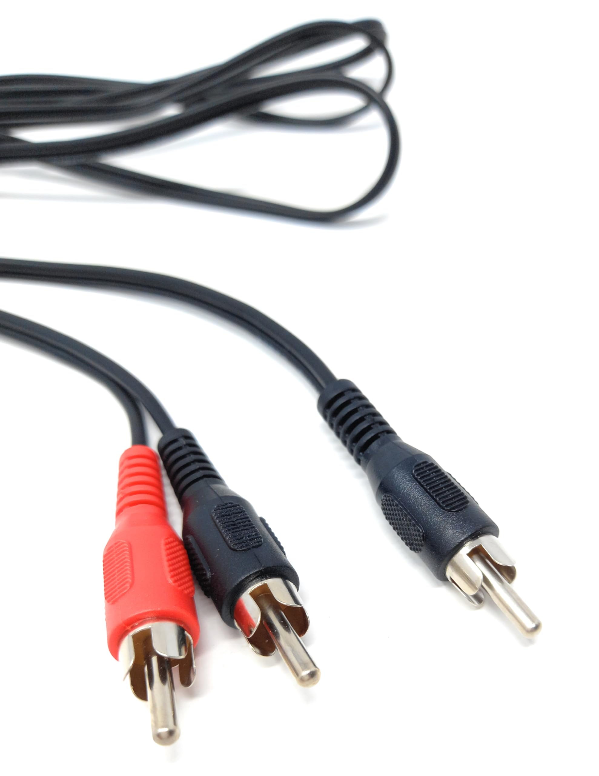 DRUT 1.2m Single RCA Phono Plug to Twin 2 x RCA Phono Plugs Y Splitter, Combiner Cable 4ft