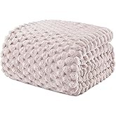 Exclusivo Mezcla Fleece Twin Blanket for Bed, Extra Large Fuzzy Camel Bed Blankets, Soft Cozy Plush Sofa Throws for All Seasons, 60x80 Inches