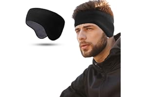 WTACTFUL Winter Double-Layer Fleece Ear Warmers Muffs Headband Ear Covers for Men Women Ski Running Hiking Outdoor Sports