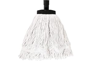 SWOPT Cotton Mop Head — Cleaning Head Interchangeable with All SWOPT Cleaning Products for More Efficient Cleaning and Storage — Great to Use on Wood, Laminate or Tile Floors, Machine Washable