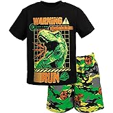 Jurassic World T-Shirt and French Terry Shorts Outfit Set Toddler to Big Kid Sizes (2T - 18-20)