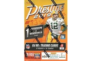 2019 Panini Prestige NFL Football BLASTER box (64 cards incl. ONE Memorabilia or Autograph card)
