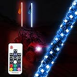 4FT LED Whip Light for UTV, BESTZHEYU (1.2M) Remote