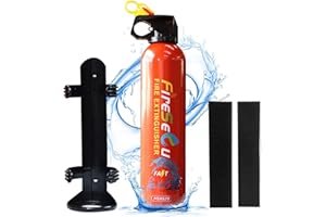 FIRESECU Fire Extinguisher Kitchen, Car, Fire Extinguisher for Home with Mounting Bracket Fire Extinguishers for House Non-Toxic Water-Based Fire Extinguishers Portable A B C K Fire Extinguisher (1 Count)