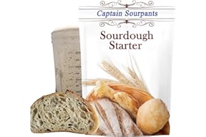CAPTAIN SOURPANTS Mature Sourdough Starter Culture – 100+ Years Old Dehydrated Sourdough Starter Kit for Delicious Homemade Sourdough Bread – All-Natural and Organic - Beginner Friendly, Fast reactivation and Expert Support
