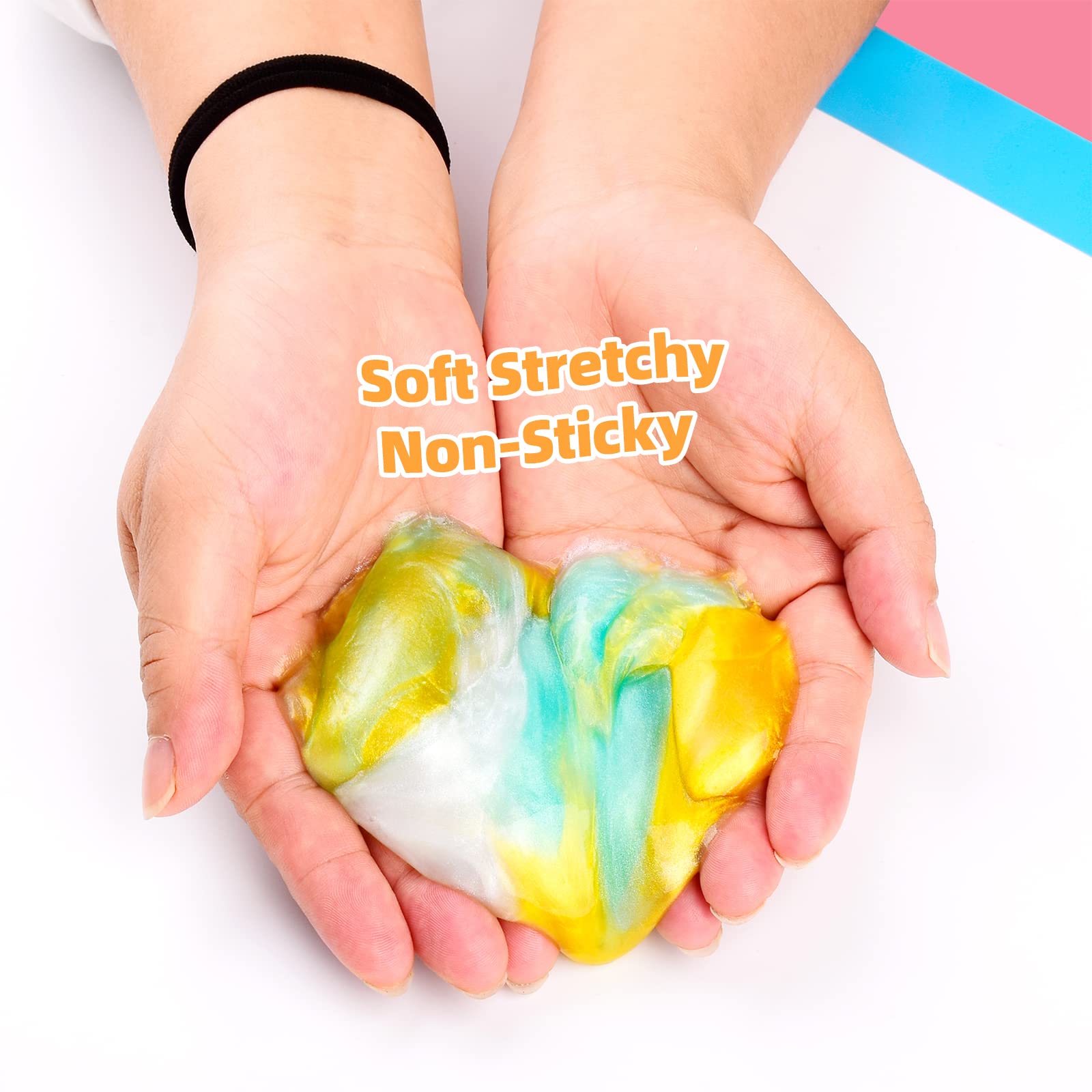 14 Pack Galaxy Slime Kit, Mini Clear Slime Kit for Party Favor, Bulk Easter Slime Putty Toy for Girls & Boys, Kids Goodie Bag Stuffers, Soft Non-Stick