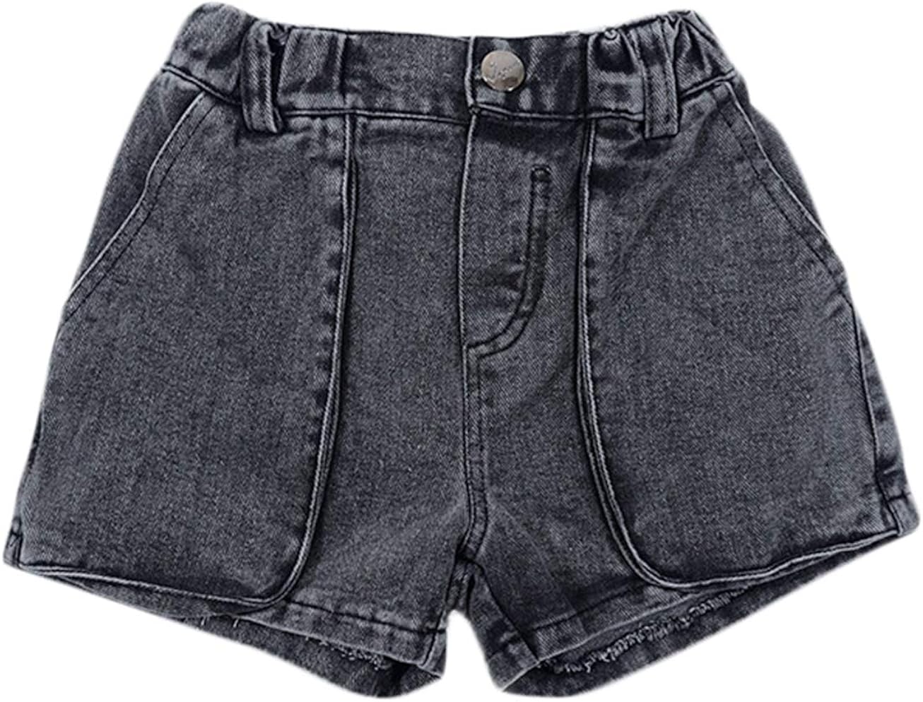 baby girl white denim shorts