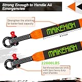 MAIKEHIGH Tow Rope 5M x 5cm 10 Ton Off-Road Recovery Strap with Gloves view 6