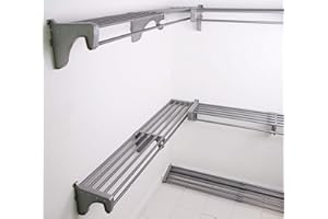 EZ Shelf Expandable Closet Kit with End Brackets