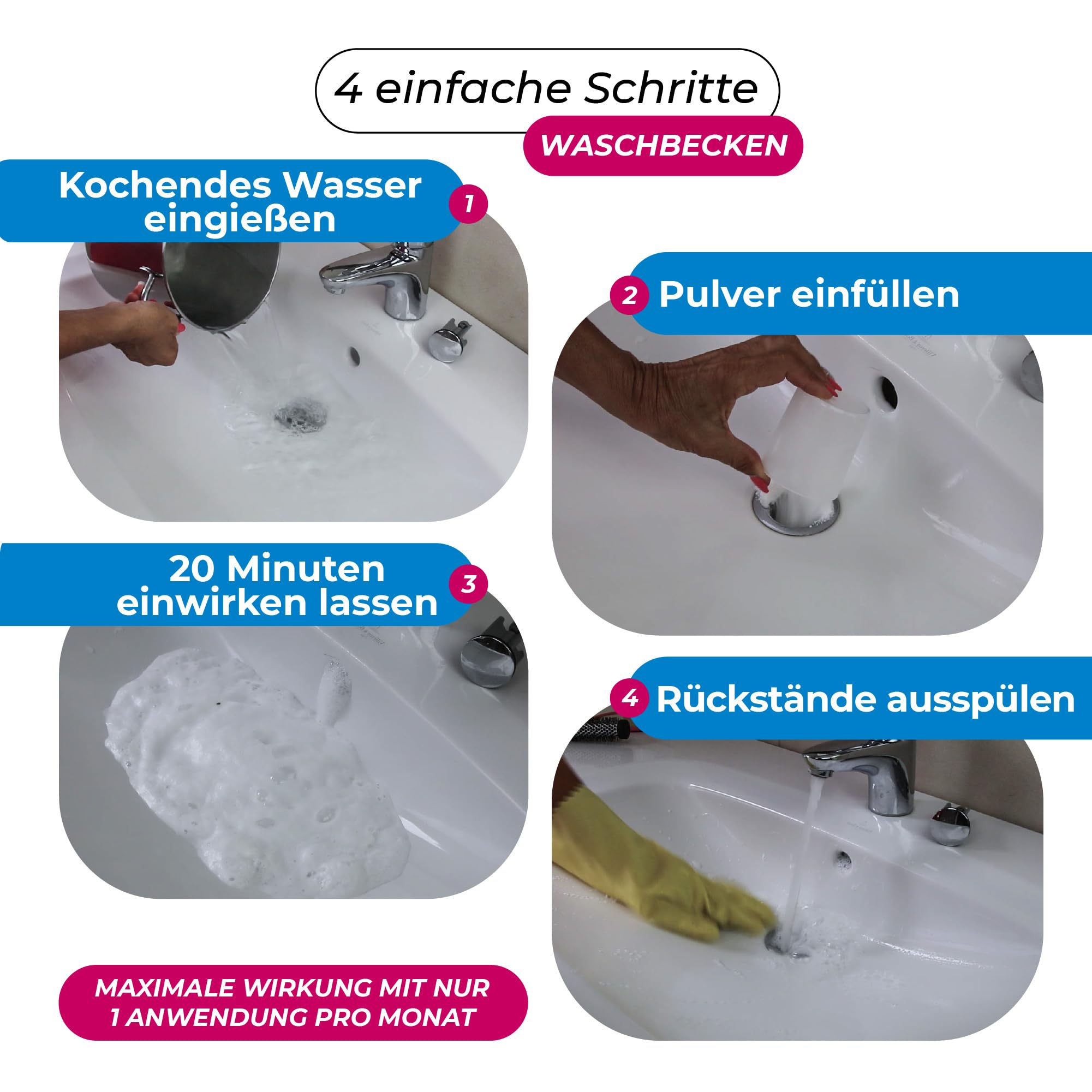 Cali-mex WC-Schaum und Abflussreiniger. Kalkentferner Urinsteinlöser - Reiniger f. Bidets, Urinale, Toiletten. 2kg 8