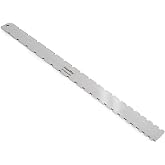 StewMac Precision Notched Straightedge for Bass Guitar, Stainless Steel | Bass Guitar Straight Edge Tool, Check for Level Neck and Frets, Stainless Steel Precision Luthier Tool, 34 and 35 in Scales
