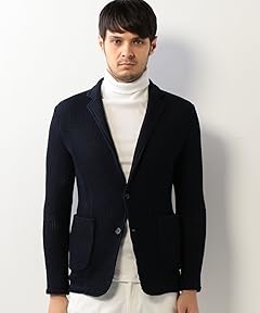 Knit 2-button Jacket 1122-199-4470: Navy