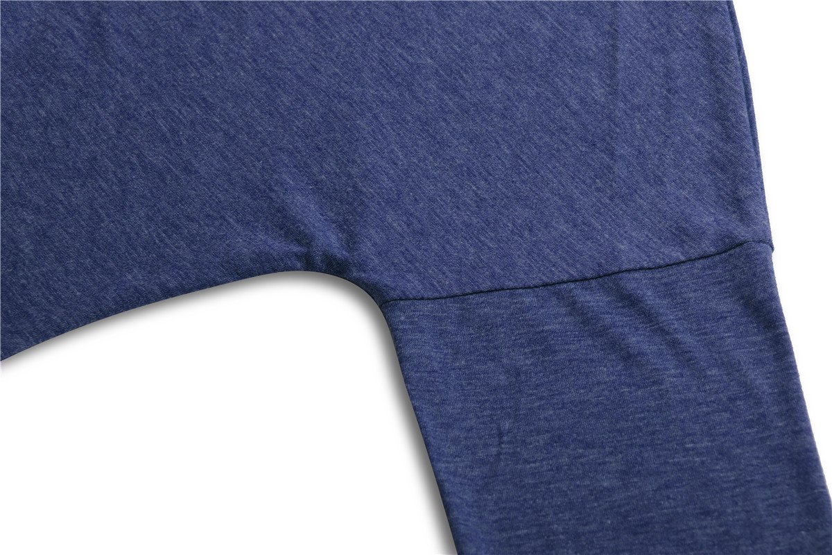 Womens Tunic Top Long Sleeve Casual Loose Lightweight Blouse Tshirt Tops ,Navy Blue,X-Large