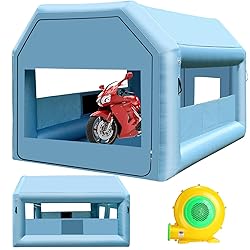 LVAOSTT Paint Booth 10x8.2x8.2FT Inflatable Paint