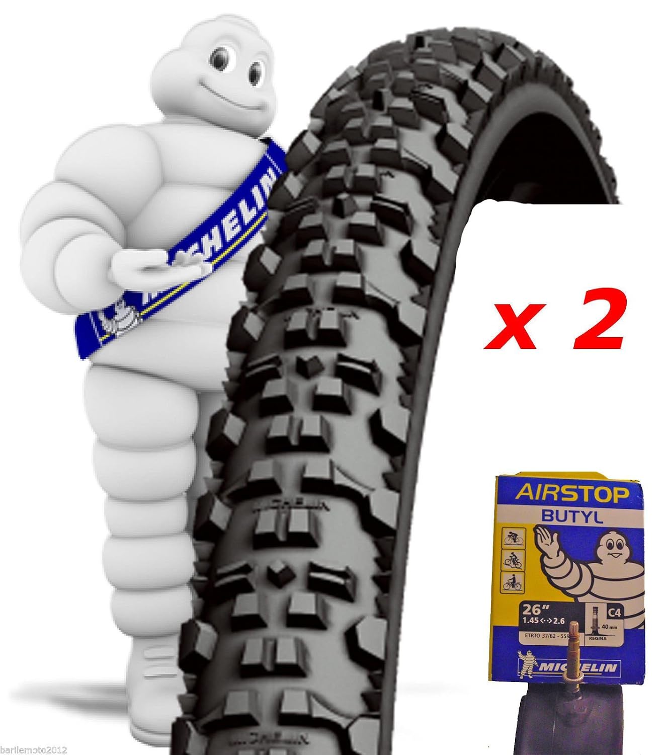 N°2 Copertone Pneumatico 26 x 2.00 Bici MTB MICHELIN COUNTRY AT N°2 CAMERE  Componenti e parti Sport e tempo libero outlookplanningdevelopment.com.au