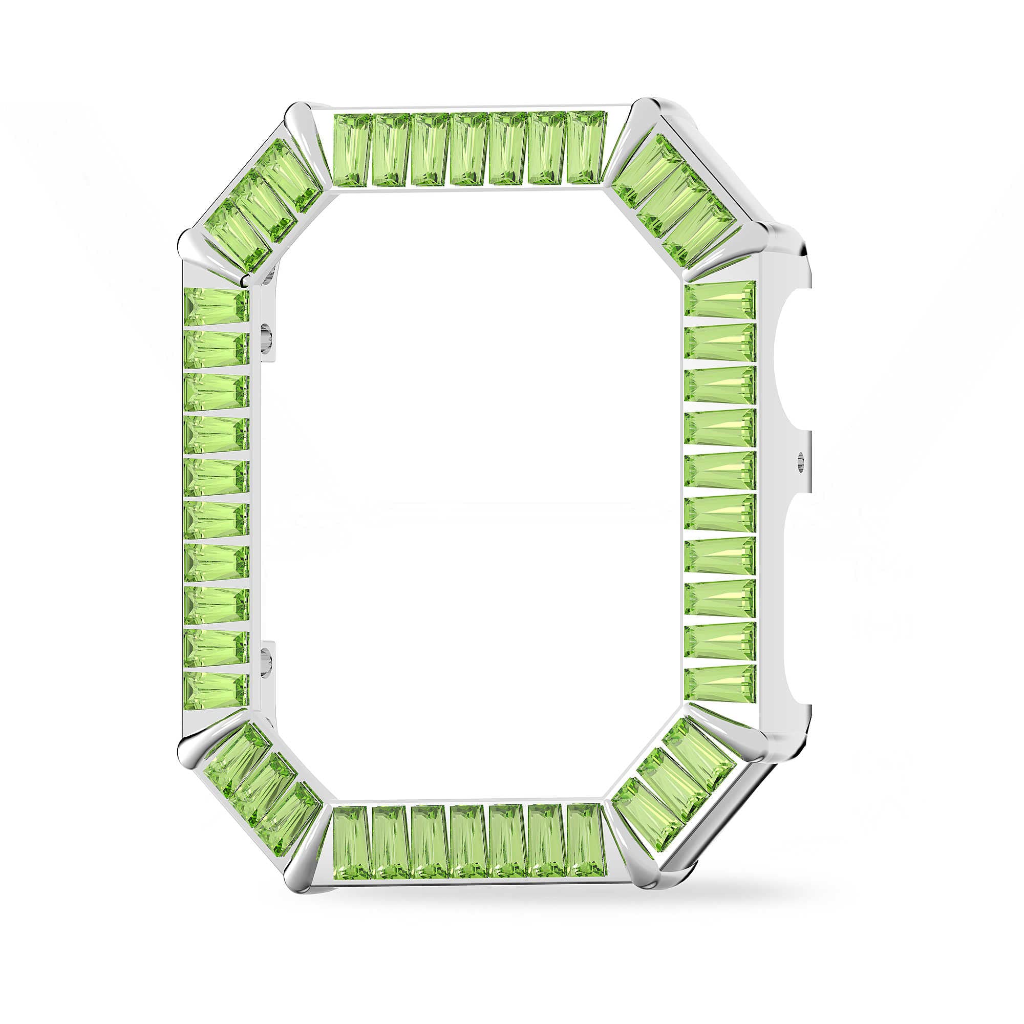 Swarovski Millenia Apple Watch Case, Green Crystals with Rhodium Plating from the Millenia Collection
