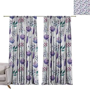 berrly Cortinas térmicas con Aislamiento Floral, Plantas botánicas