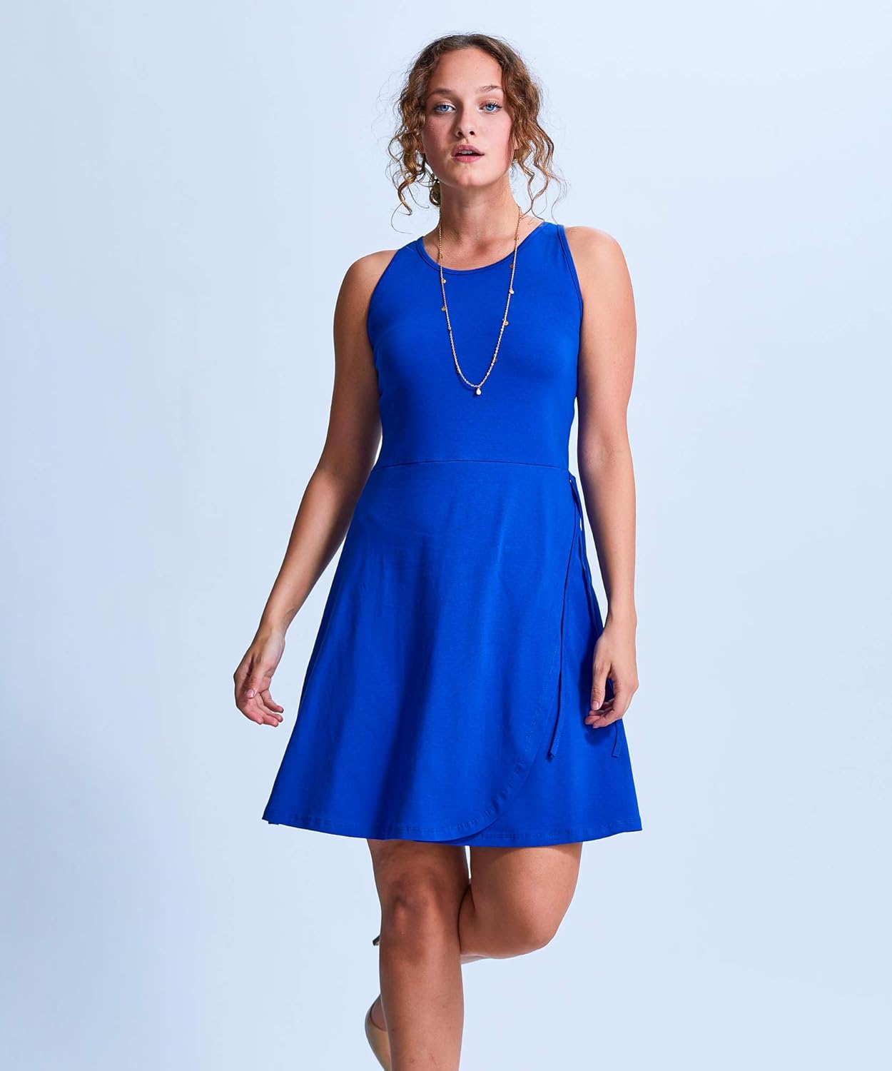 side tie wrap dress