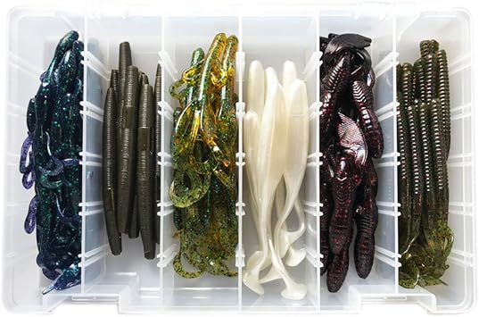 Amazon バス釣りルアー タックルボックスセット 米国製 60ピース Tackle Crafters ルアー