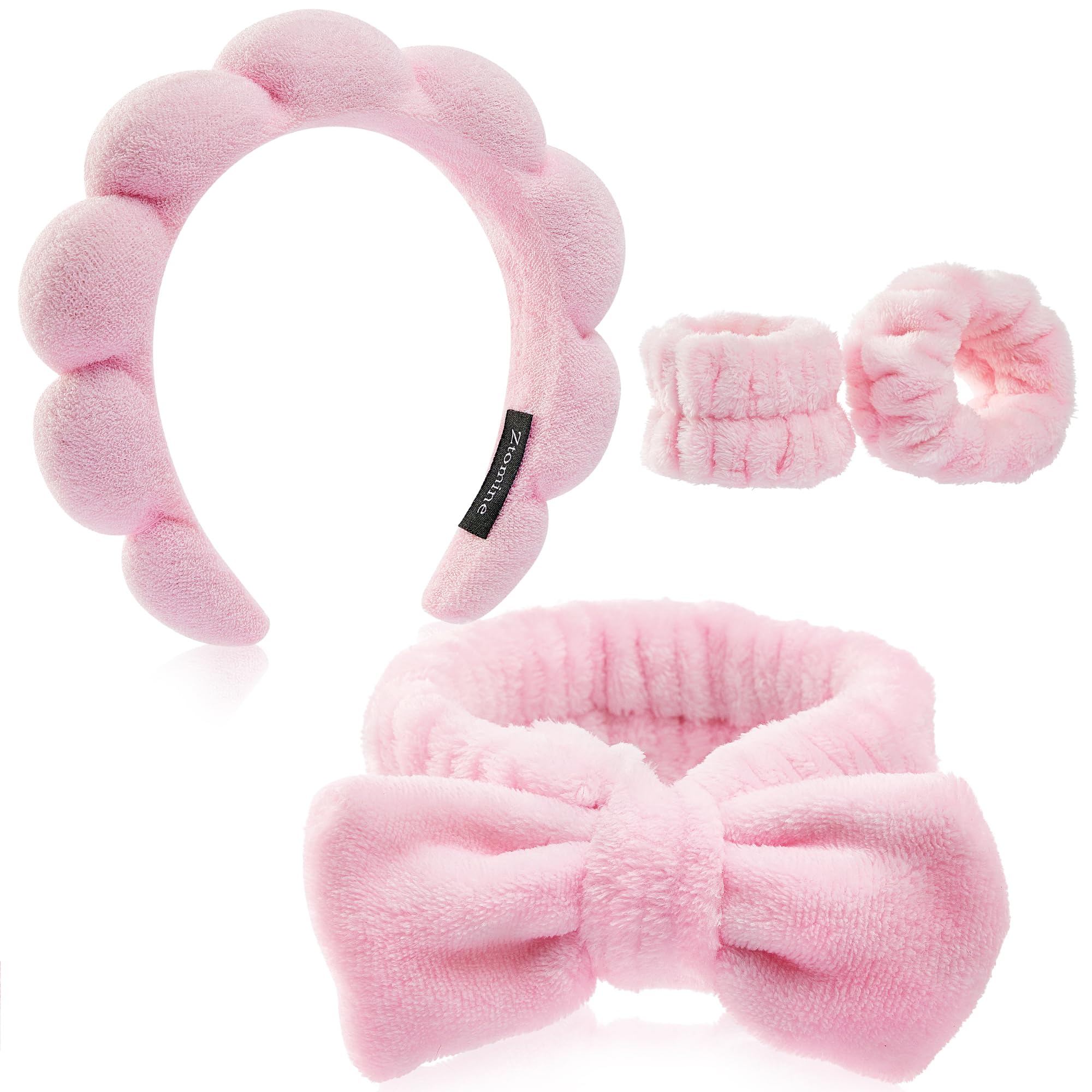 Photo 1 of Ztomine Headbands for Women - Spa Headband and Wristband Set - Headband for Washing Face,Facial Mask,Makeup and Skin Care,Gifts for Women and Teen Girl Gifts Trendy Stuff