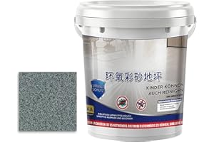 Epoxy Floor Paint - Self Leveling Wear Resistant - Self Leveling Epoxy Floor Paint | for Concrete Building House Home Dorm Ou