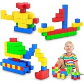 UGY Magnetic Building Blocks, Large Magnetic Stacking Blocks for Toddlers