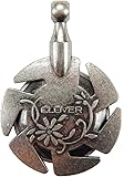 Clover Yarn Cutter Pendant Antique, Silver