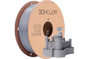 3DHoJor High Speed Printer Filament 1.75mm 1kg Cardboard Spool (2.2lbs) Rapid PLA to 5X Faster Printing Filament Dimensional Accuracy +/- 0.02 mm Fits for Most FDM 3D Printer -Gray