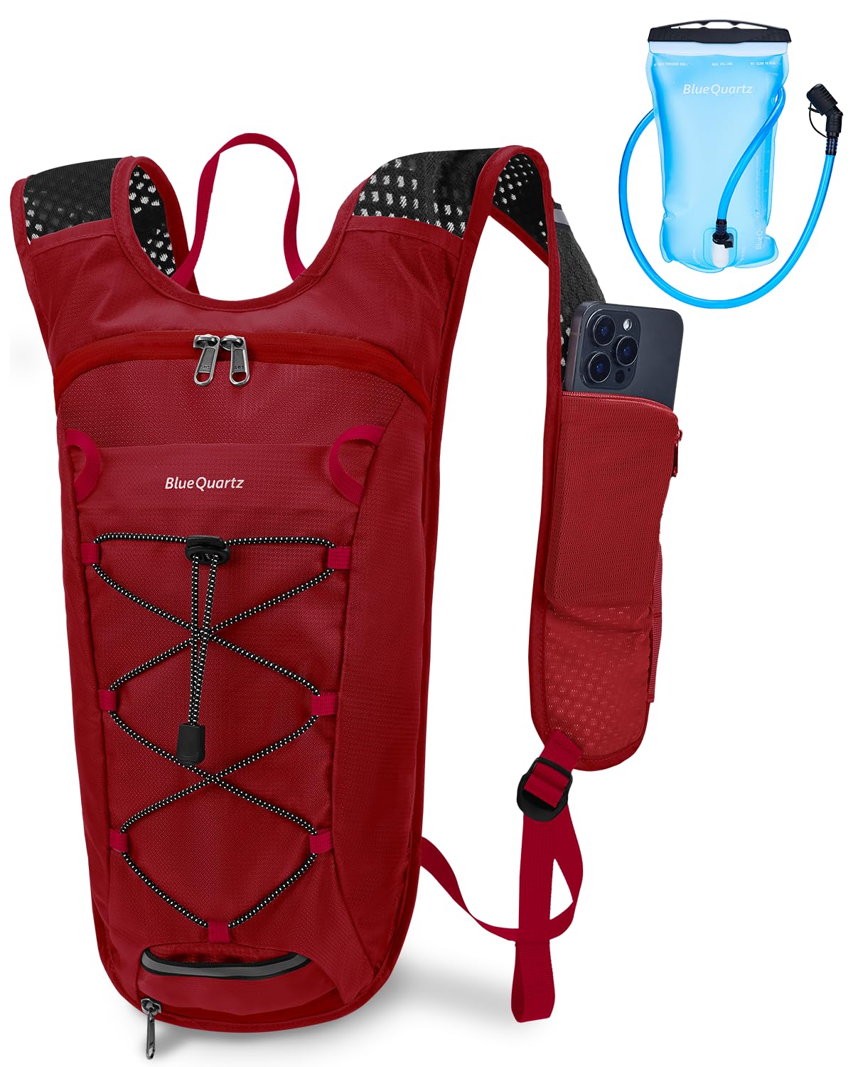 Photo 1 of (missing bladder) Blue Quartz Hydration Backpack with 2L Water Bladder, Hiking Water Backpack for Women Men, Lightweight Cycling Daypack