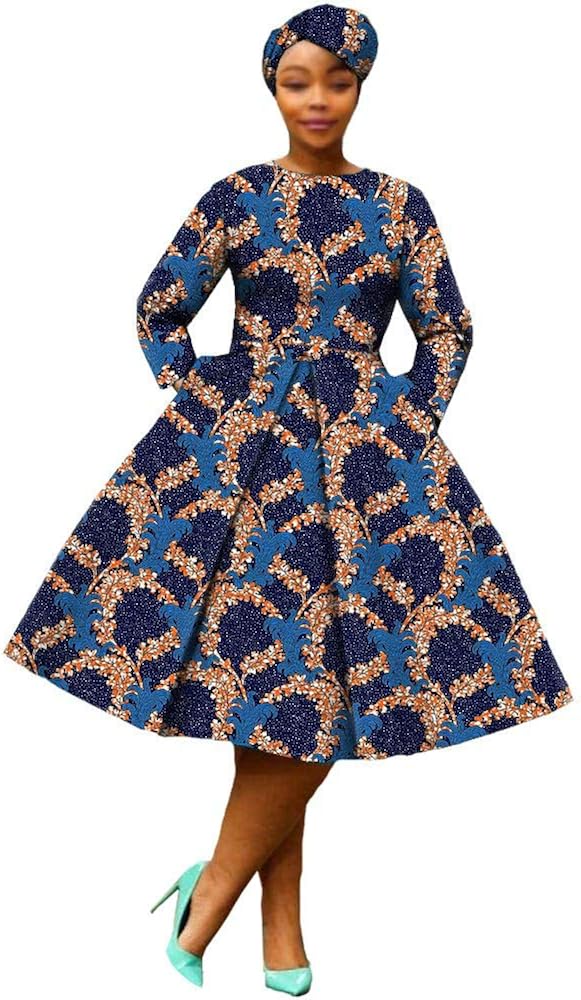 African Dresses for Women Party wear Flower Floral Fashion Culture