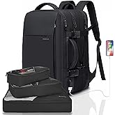 BANGE 35L Backpack, Carry On Backpack Convertible Duffle Bag Fit for 17.3 Inch Laptop for Men and Women