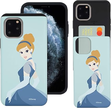 Amazon Co Jp Iphone 11 ケース と互換性があります Disney Princess ディズニー シンデレラ カード スロット ダブル バンパー スマホ ケース アイフォン 11 ケース 6 1 シンデレラ 水色 並行輸入品 家電 カメラ