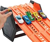 Hot Wheels Track Builder Roll Out Raceway 5 Lane Race Set with Car view 5