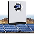 GESAIDES 3KW 24VDC On/Off-Grid Solar Hybrid Inverter AC220V Two Load Output Power MPPT 80A Solar Charger Max PV Power 3000W Input