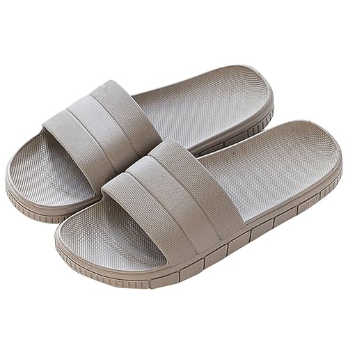 INFLATION Sommer Streifen Hausschuhe Indoor-Haus Anti-Rutsch Dusche Badeschuhe Schlappen Rutschfest Pantoffeln Gartenschuhe H
