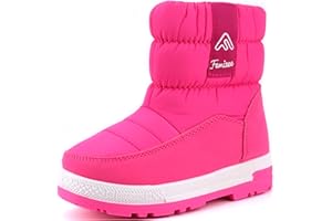 Femizee Girls Boys Warm Winter Boots Kids Outdoor Snow Boots(Toddler/Little Kid)