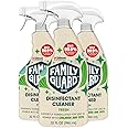 FAMILYGUARD Brand Disinfectant Spray Trigger & Multi Surface Cleaner, Antibacterial Spray, Expertly Formulated for Use In Homes with Children & Pets, Fresh Scent, 32 oz (Pack of 3)
