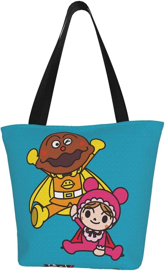 Amazon アンパンマン 2 人気グッズレディースショッピングバッグどんな服にもマッチする多機能環境にやさしいショッピングバッグ ファッションショルダーバッグ 人気のレディースショッピングバッグ 帆布包 収納 簡単 軽い ショッピングバッグ 大容量 手提げ