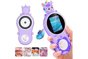 ASHFLY Pocket Microscope for Kids - Handheld Microscope for Toddlers,Little Scientist Digital Microscope,Christmas/Birthday Microscope Toy for 3 4 5 6 7 8 9 10 11 12 Boys Girls （Purple）